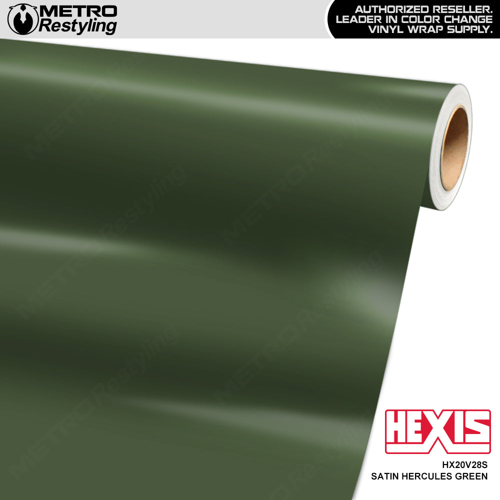 Hexis Satin Hercules Green Vinyl Wrap | HX20V28S