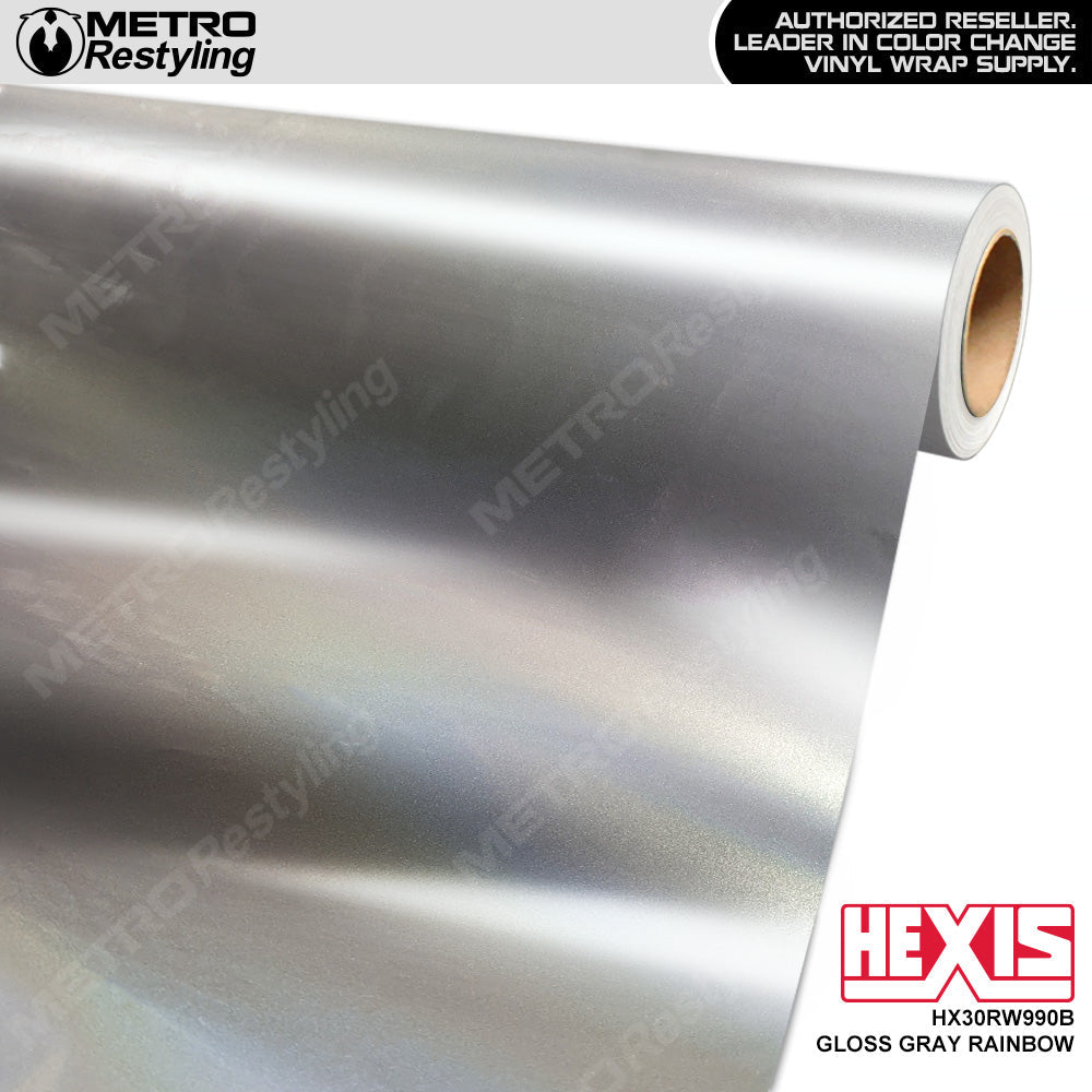 Hexis Gloss Gray Rainbow Vinyl Wrap | HX30RW990B | BLOWOUT STOCK | (180 sq ft) | V587918