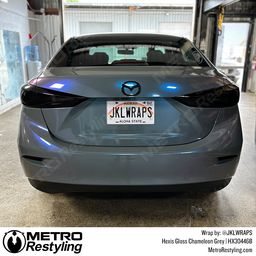 Chameleon Grey Mazda 3 vinyl Wrap
