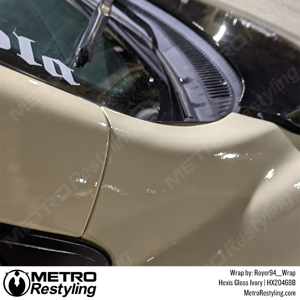 Gloss ivory Toyota scion TC Vinyl Wrap