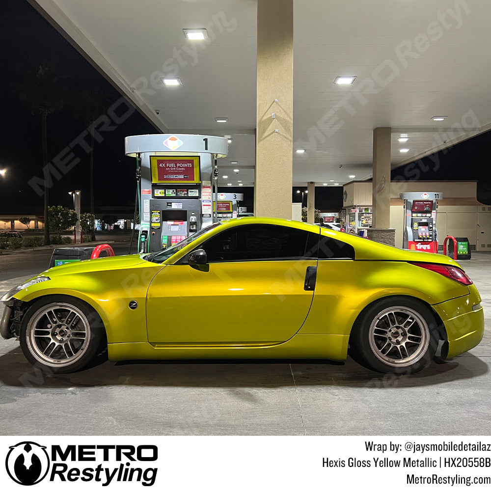 Yellow Nissan