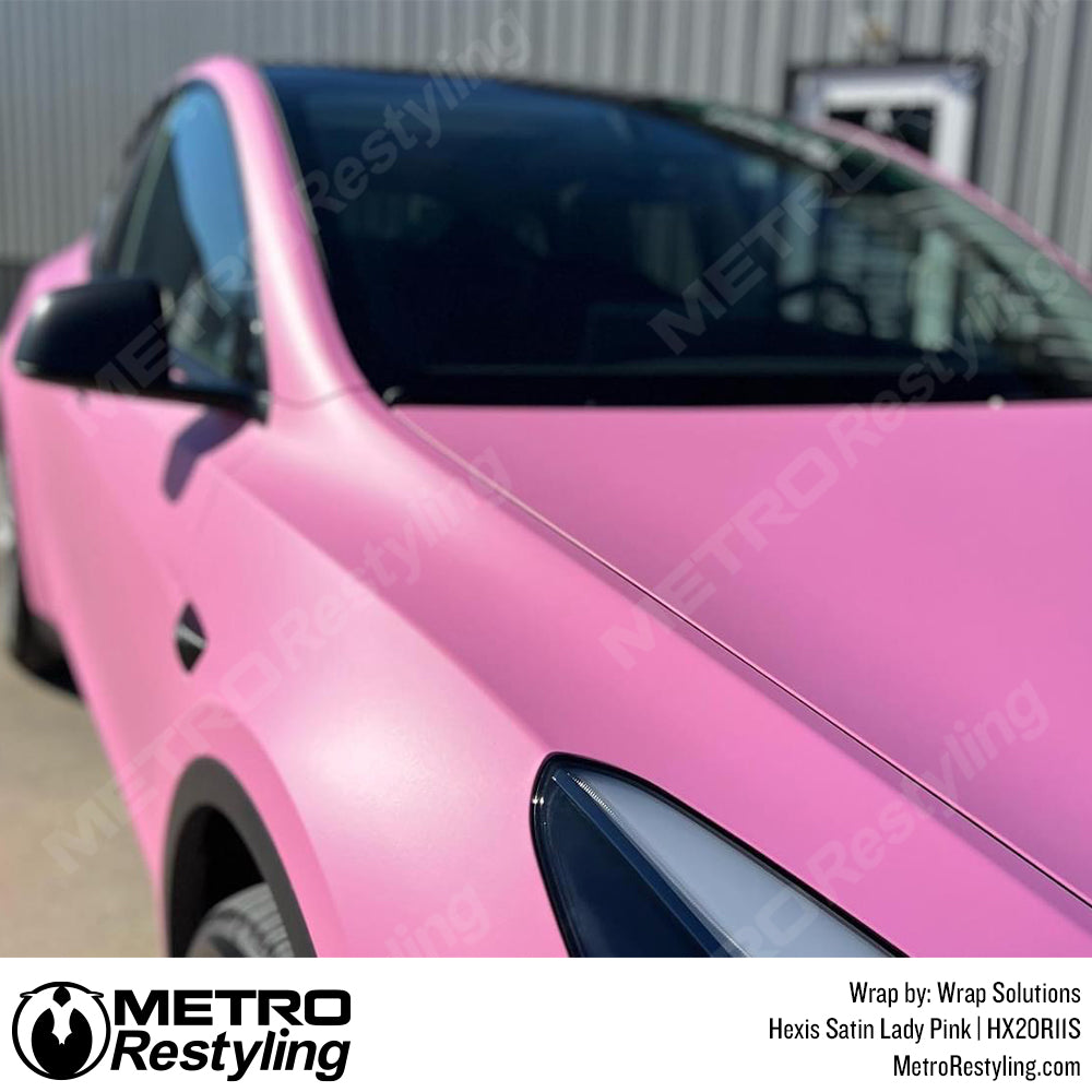 Pink Tesla Wrap