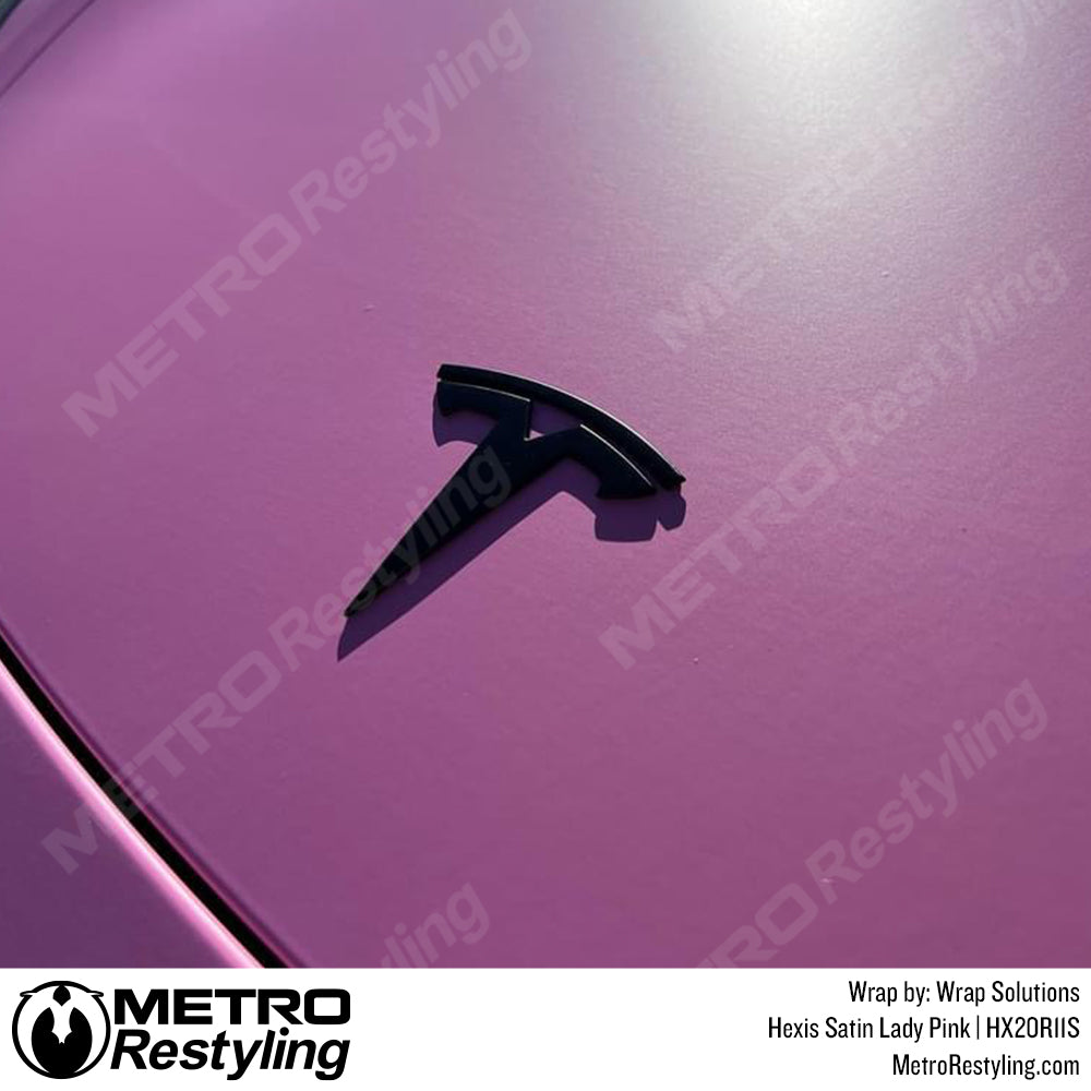 Pink Tesla Wrap