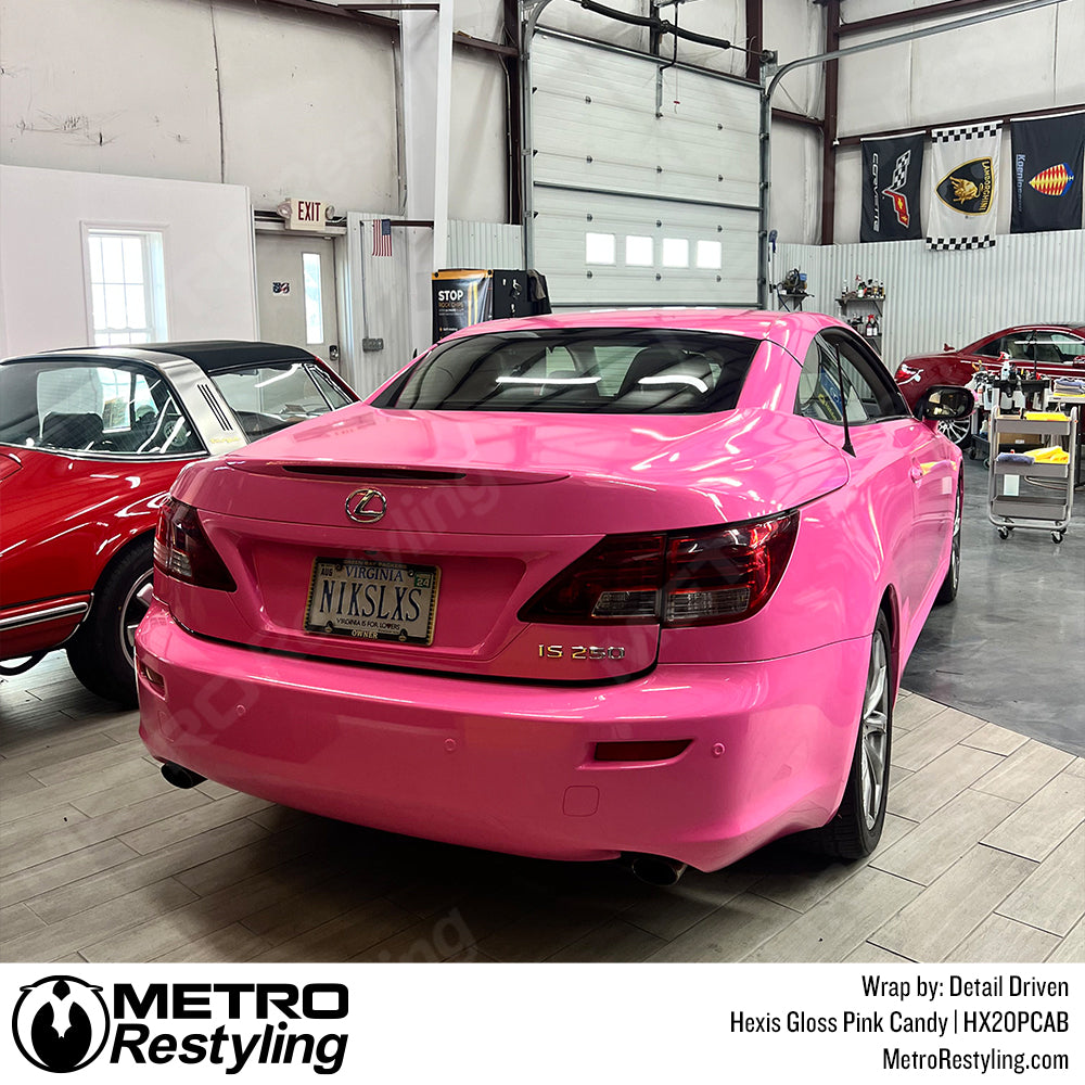 Hexis Candy Pink Lexus is250c Vinyl Wrap