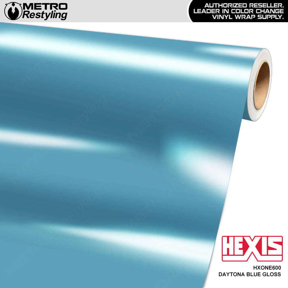 Hexis Gloss Daytona Blue Vinyl Wrap | HXONE600
