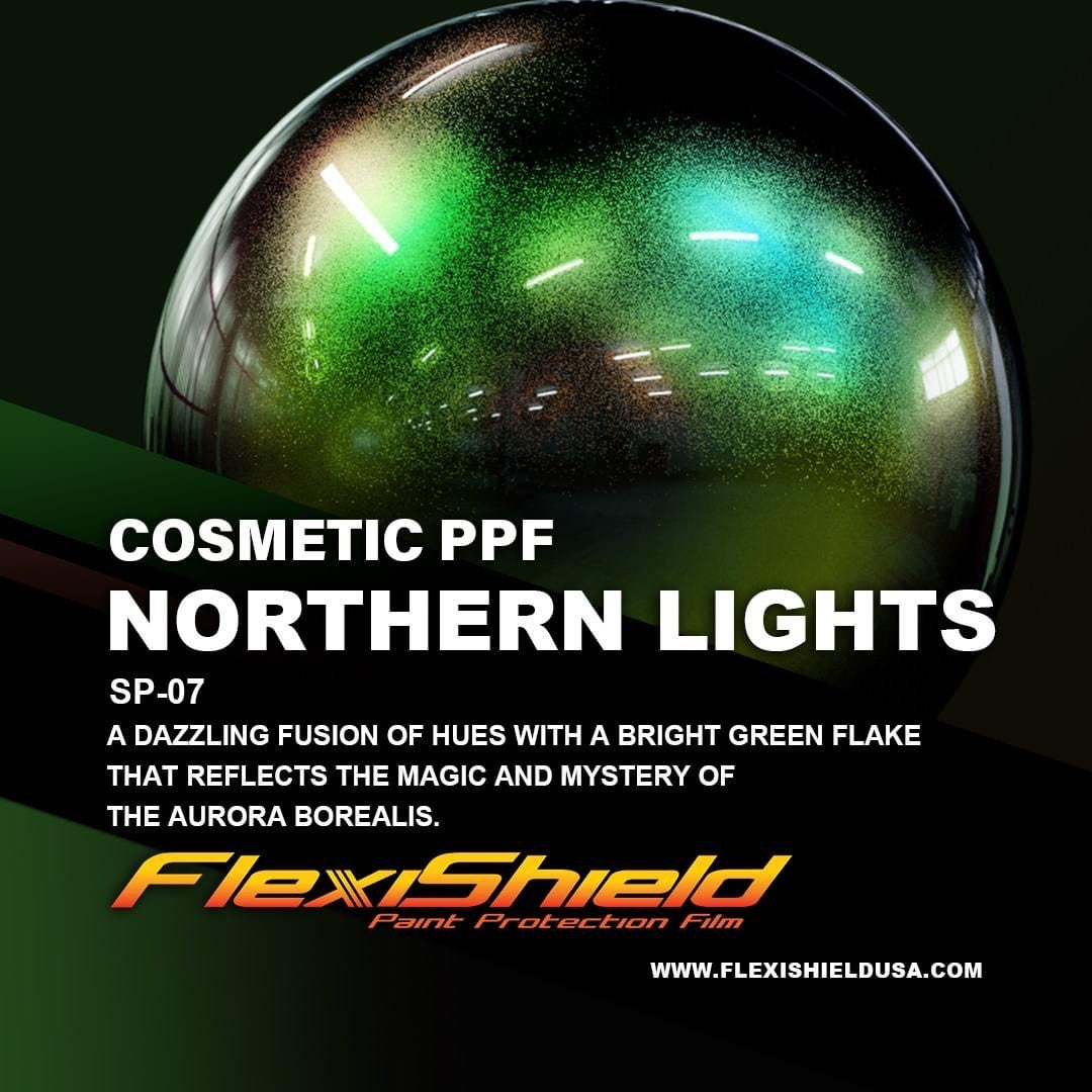 FlexiShield High Gloss Northern Lights Cosmetic Paint Protection Film Wrap | SP-07