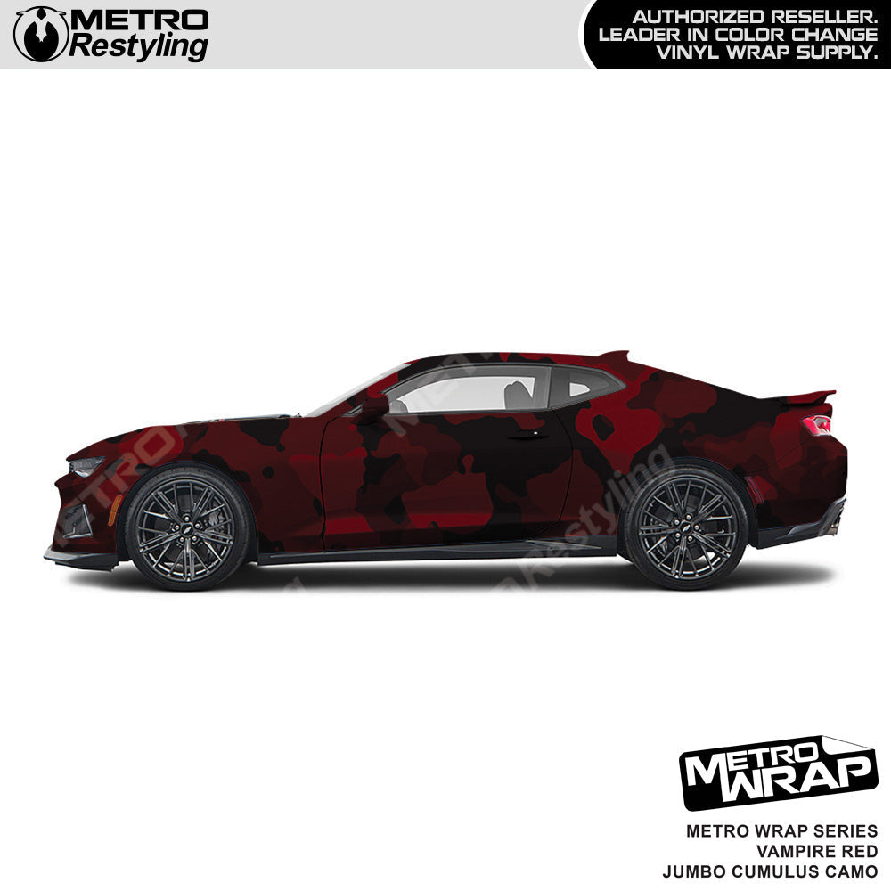 Metro Wrap Jumbo Cumulus Vampire Red Camouflage Vinyl Film