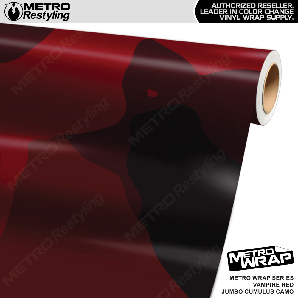 Metro Wrap Jumbo Cumulus Vampire Red Camouflage Vinyl Film