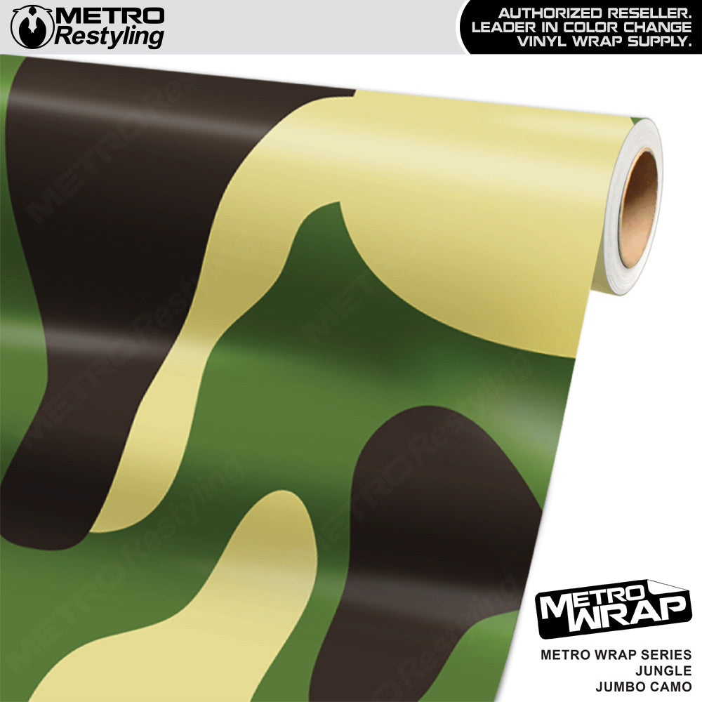 Metro Wrap Jumbo Classic Jungle Camouflage Vinyl Film - 3M Film - Sati