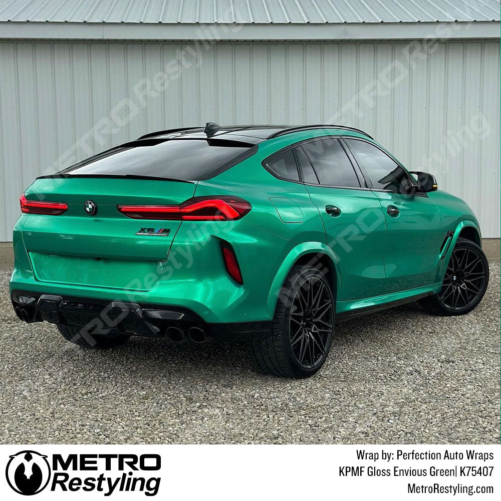 KPMF Gloss Envious Green BMW X6M Comp Vinyl Wrap