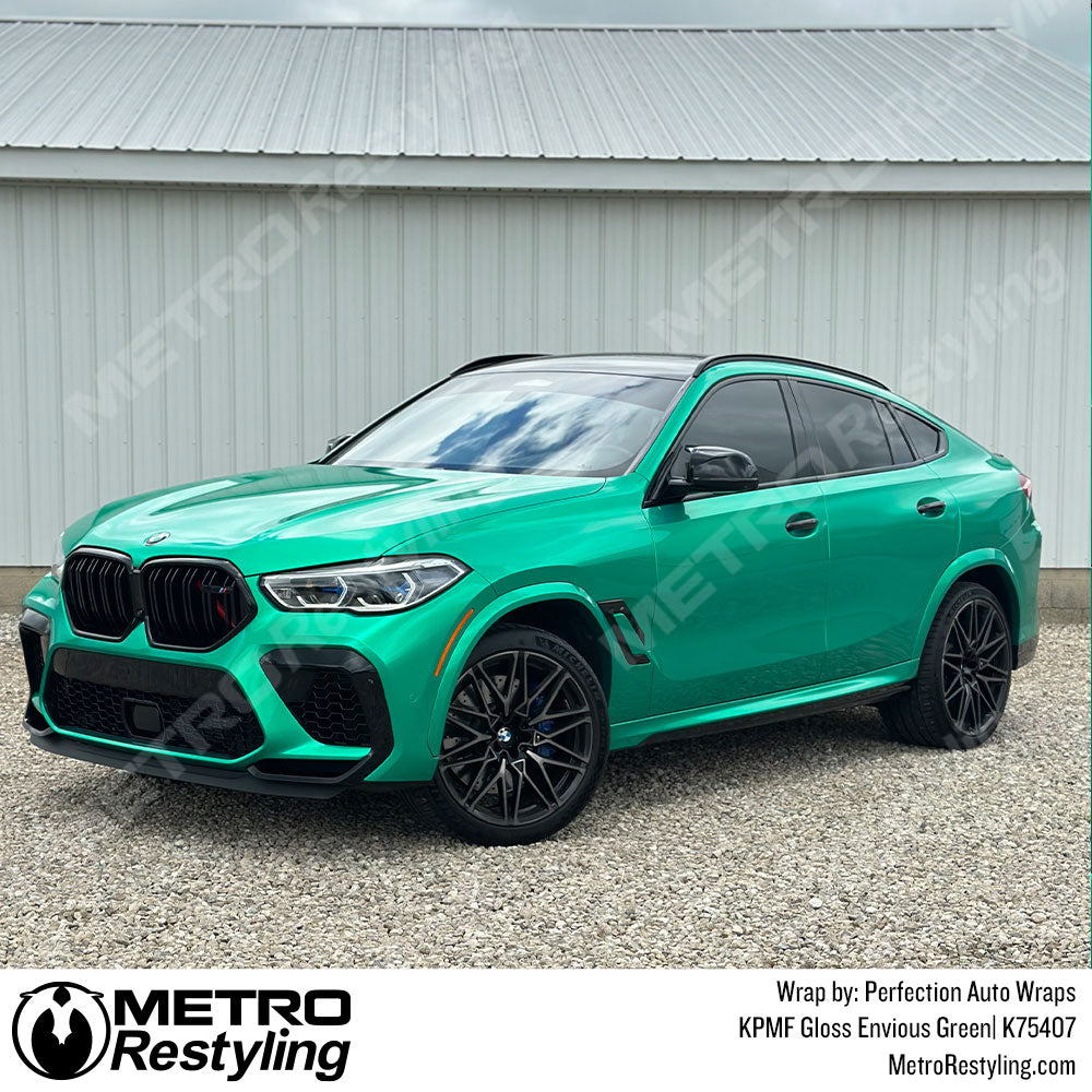 KPMF Gloss Envious Green BMW X6M Comp Vinyl Wrap