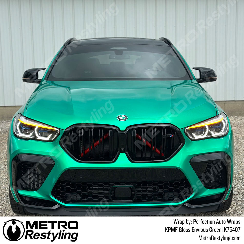 KPMF Gloss Envious Green BMW X6M Comp Vinyl Wrap