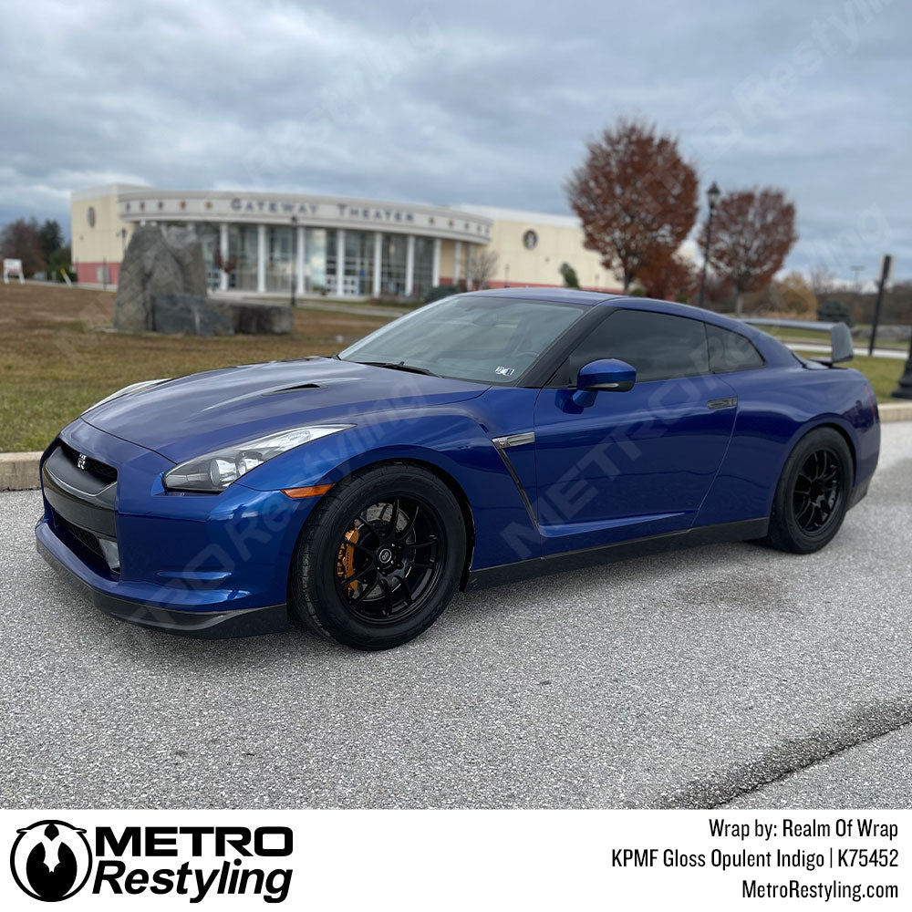 Opulent Indigo Nissan GTR Vinyl Wrap