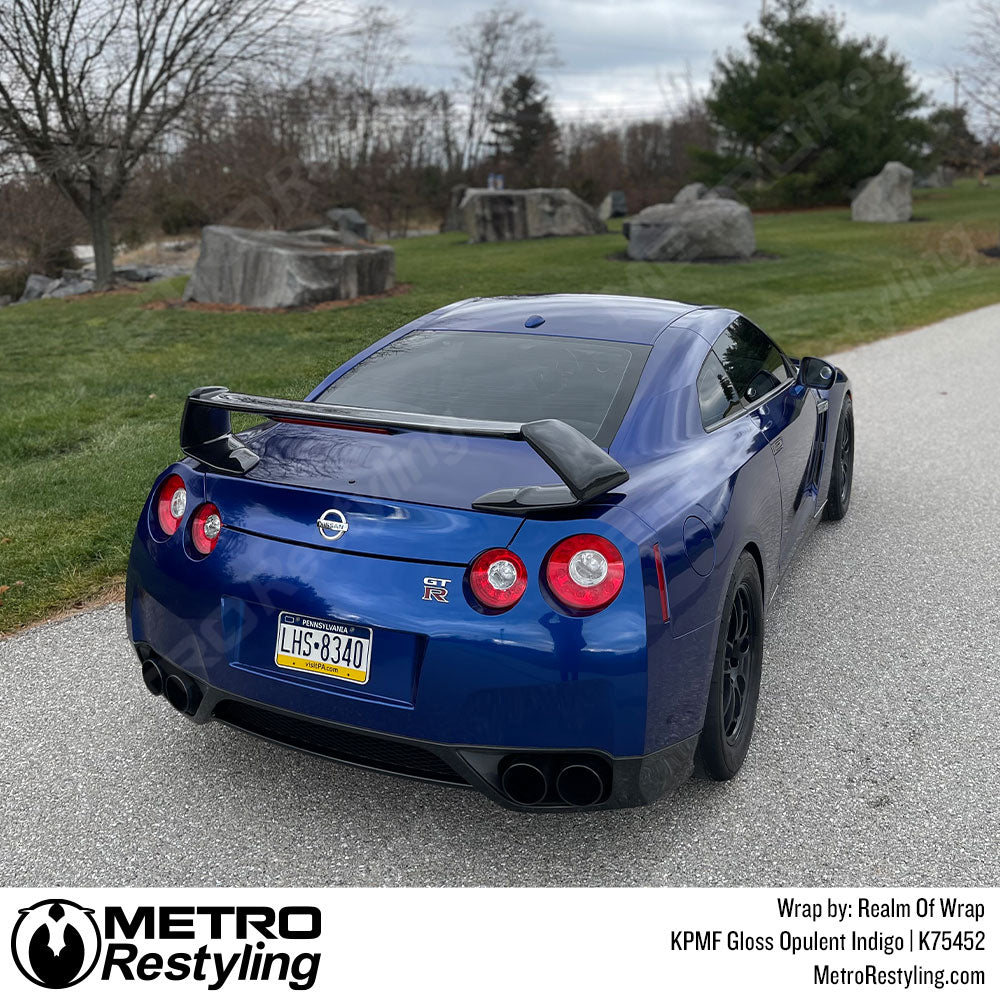 Opulent Indigo Nissan GTR Vinyl Wrap