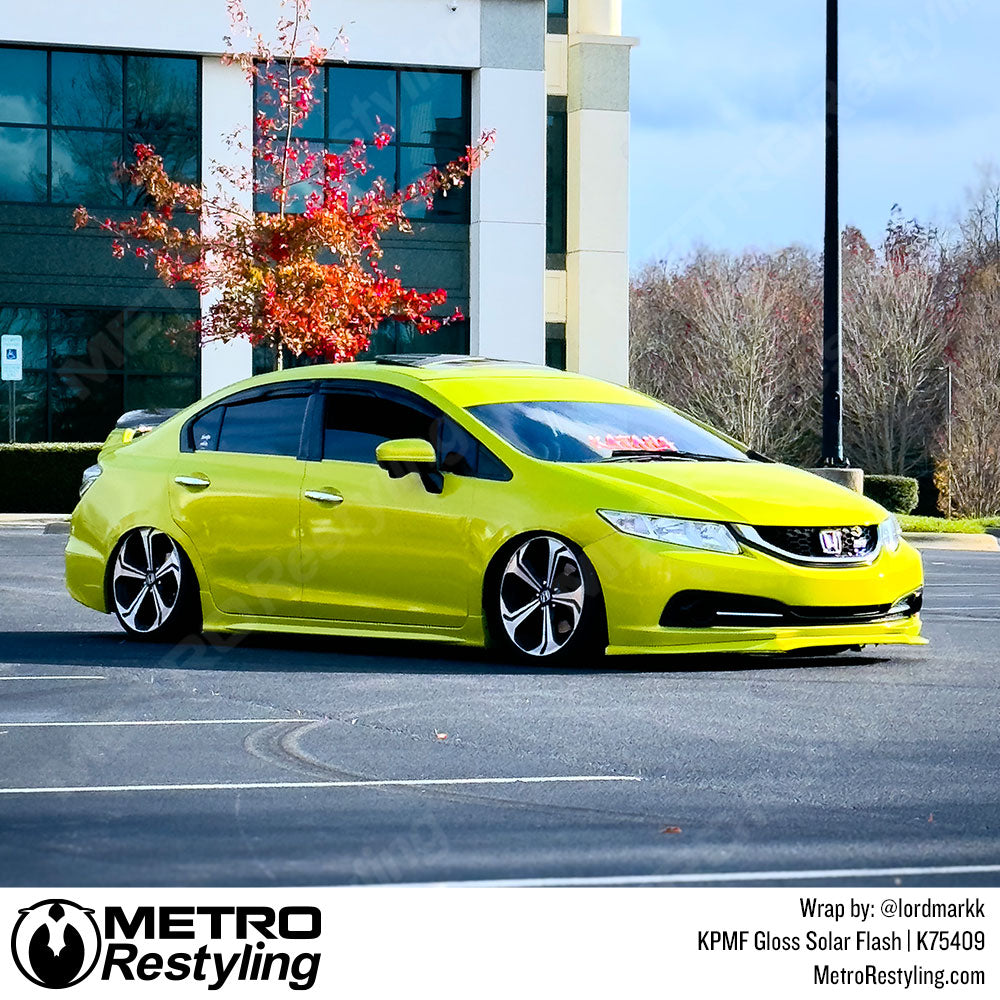 Gloss Solar Flash Honda Civic SI Vinyl Wrap