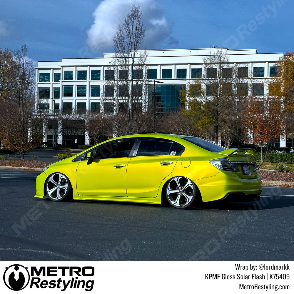 Gloss Solar Flash Honda Civic SI Vinyl Wrap