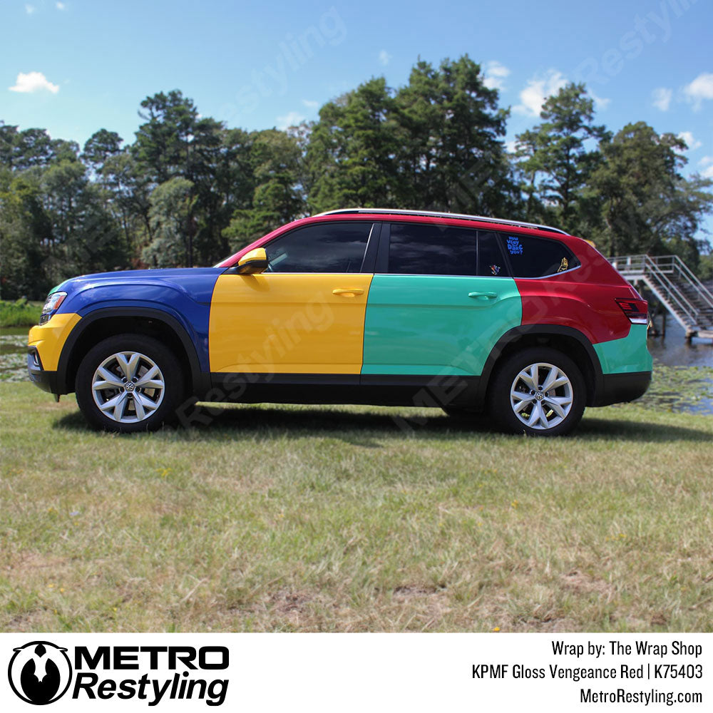 KPMF K75400 Gloss Vengeance Red Vinyl Wrap | K75403