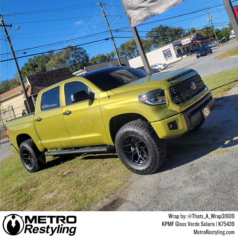 Gloss Verde Solaris Toyota Tundra Vinyl Wrap
