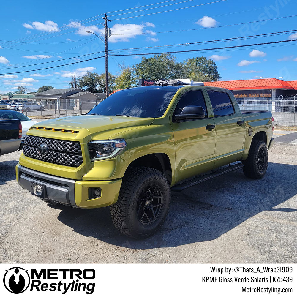 Gloss Verde Solaris Toyota Tundra Vinyl Wrap