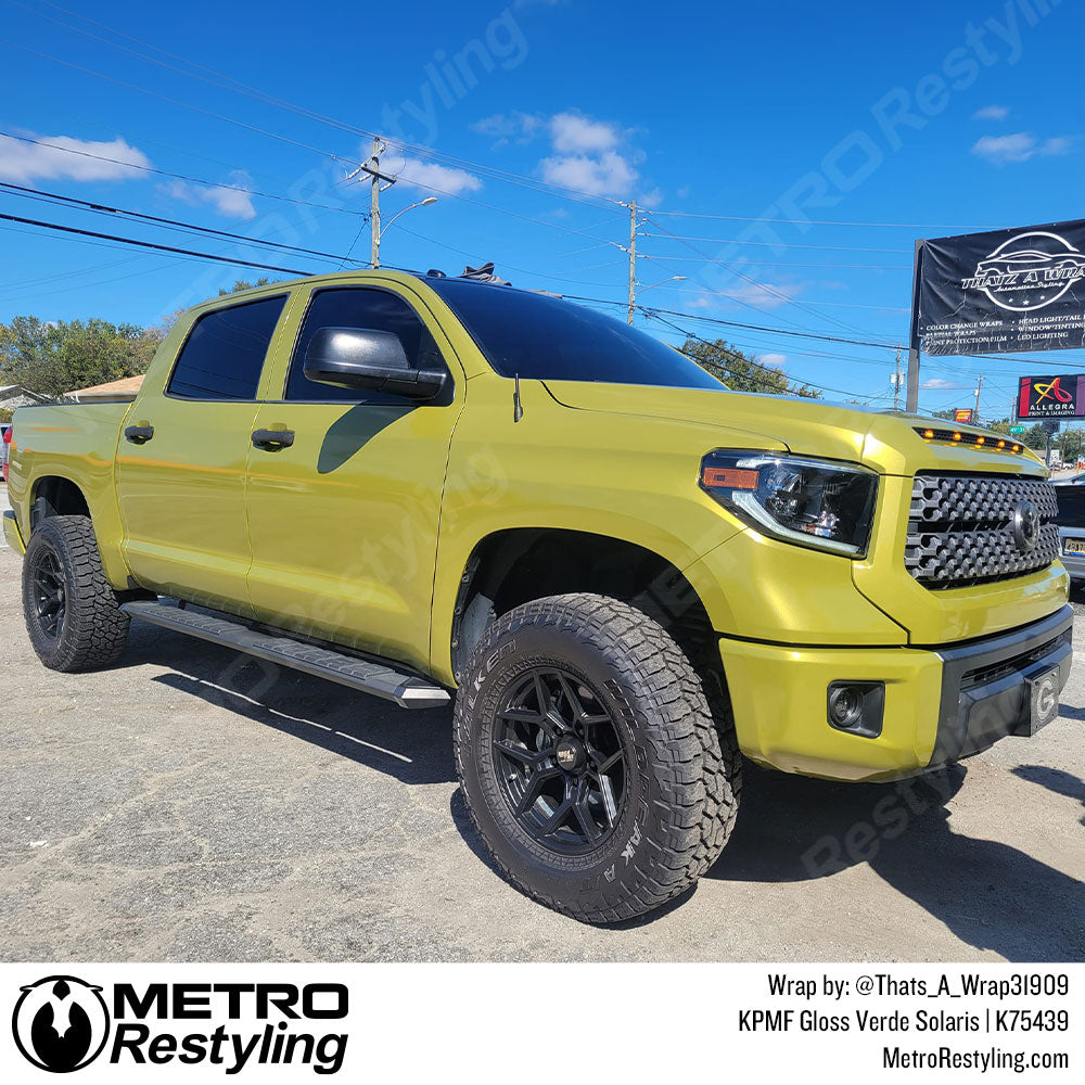 Gloss Verde Solaris Toyota Tundra Vinyl Wrap