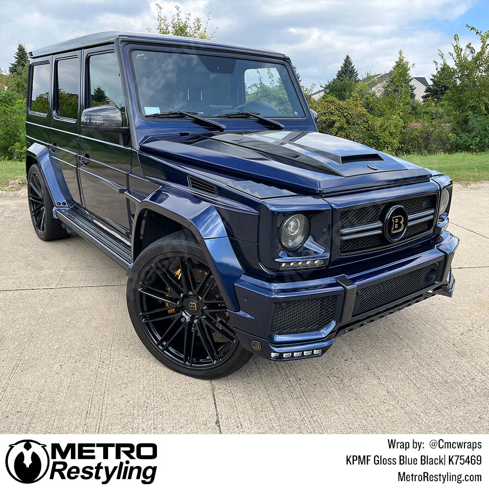 KPMF Blue Black G Wagon Vinyl Wrap