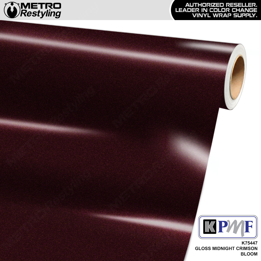 KPMF K75400 Gloss Midnight Crimson Bloom Vinyl Wrap