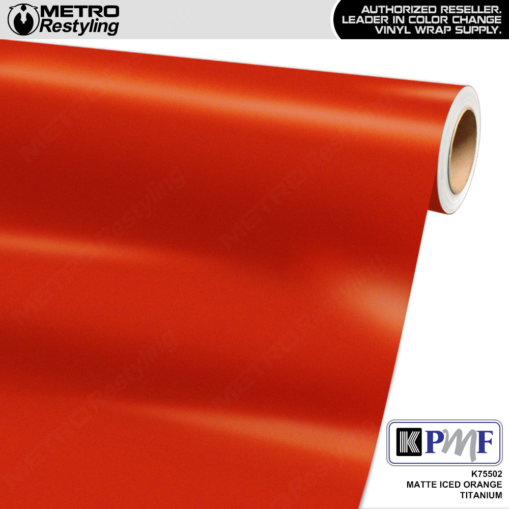 KPMF K75500 Matte Iced Orange Titanium Vinyl Wrap