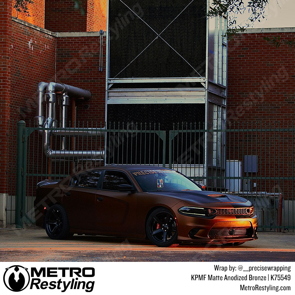 KPMF Matte Anodized Bronze Dodge Charger Vinyl Wrap