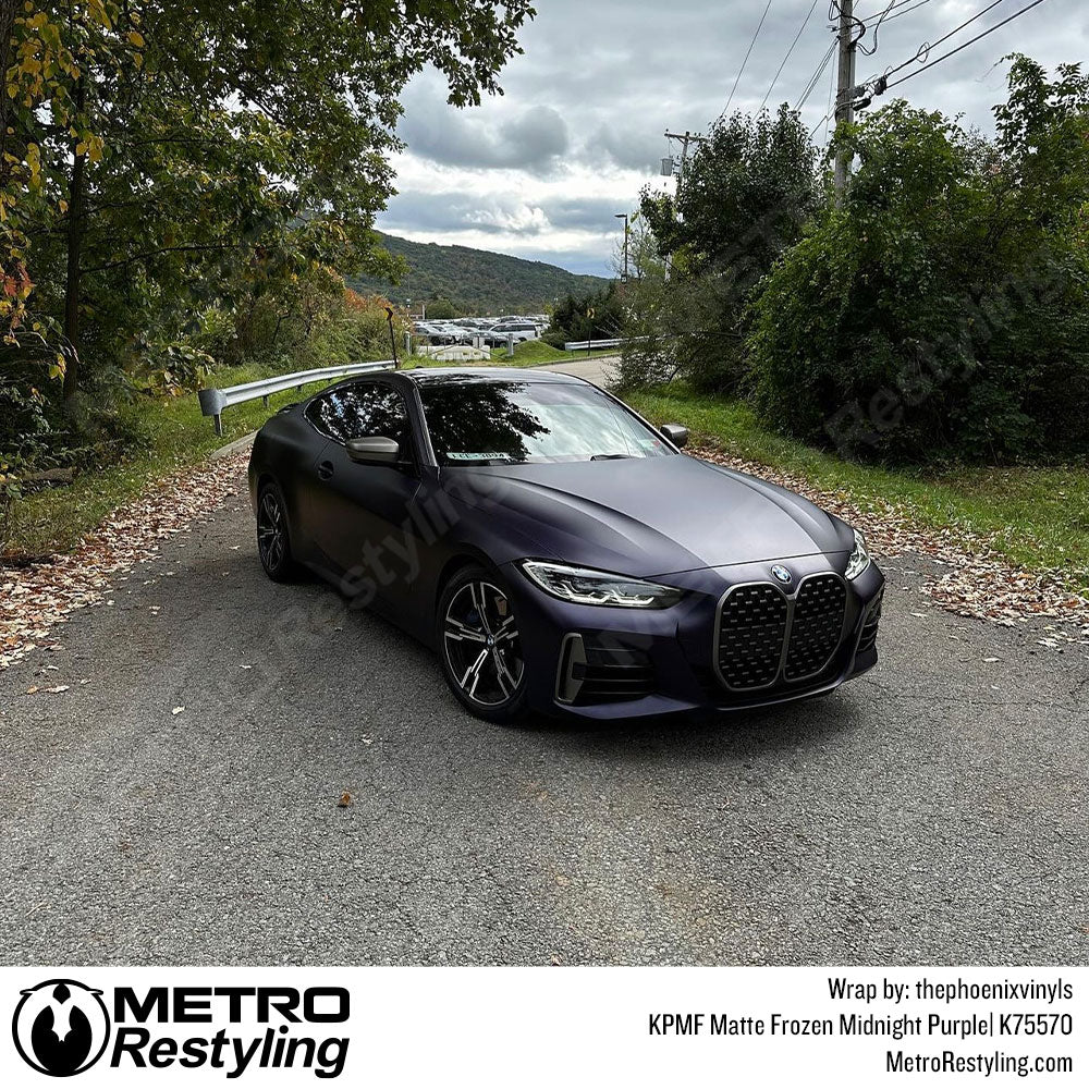 Matte Frozen Midnight Purple BMW M440I Vinyl Wrap