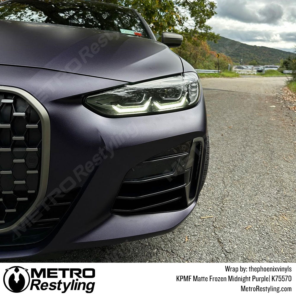 Matte Frozen Midnight Purple BMW M440I Vinyl Wrap