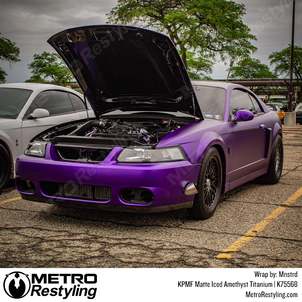 Iced Amethyst Titanium Ford Mustang Cobra Vinyl Wrap