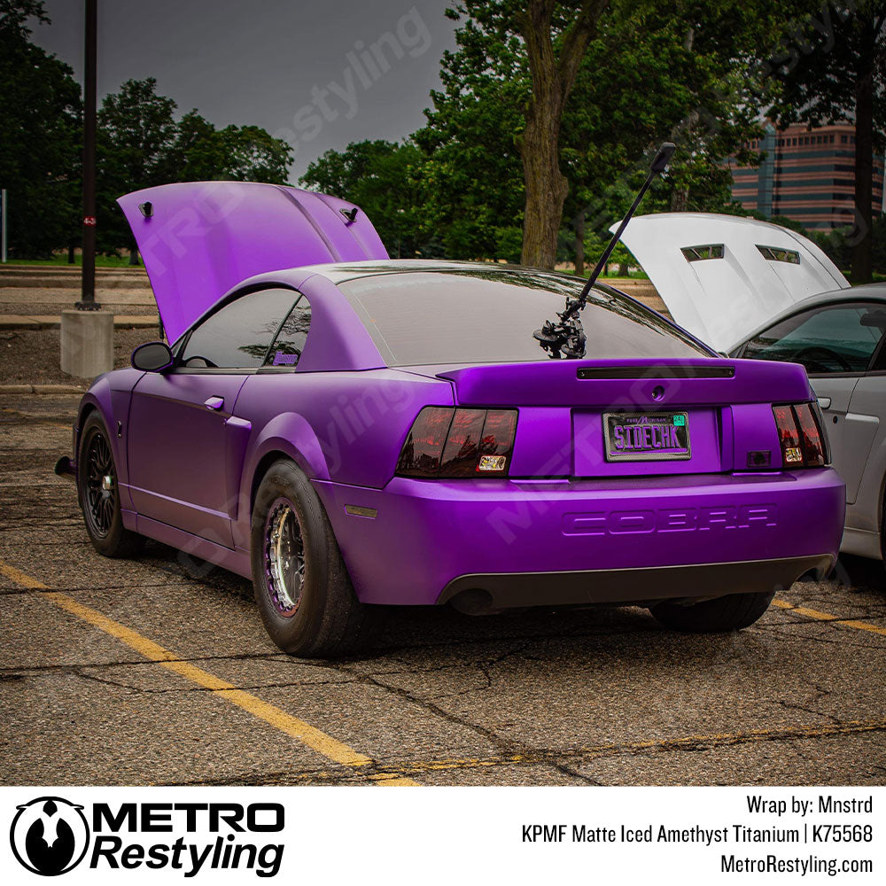 Iced Amethyst Titanium Ford Mustang Cobra Vinyl Wrap