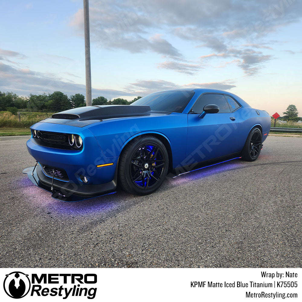 Iced Blue Titanium Vinyl Wrap