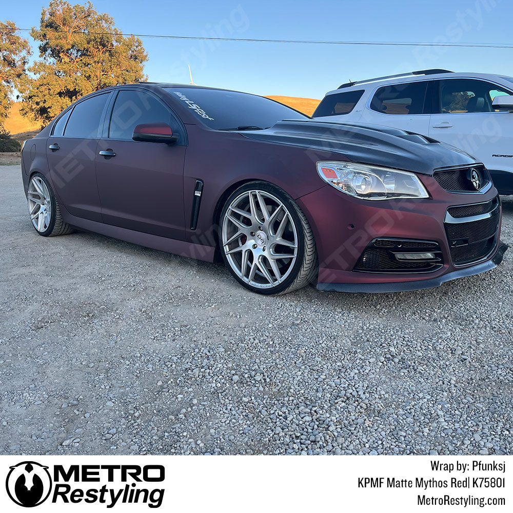 KPMF Mythos Red Chevy SS Vinyl Wrap