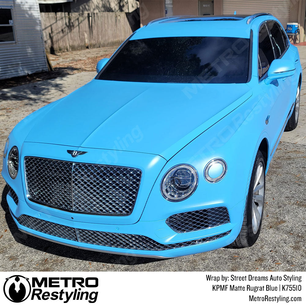 KPMF Matte Rugrat Blue Bentley Vinyl Wrap
