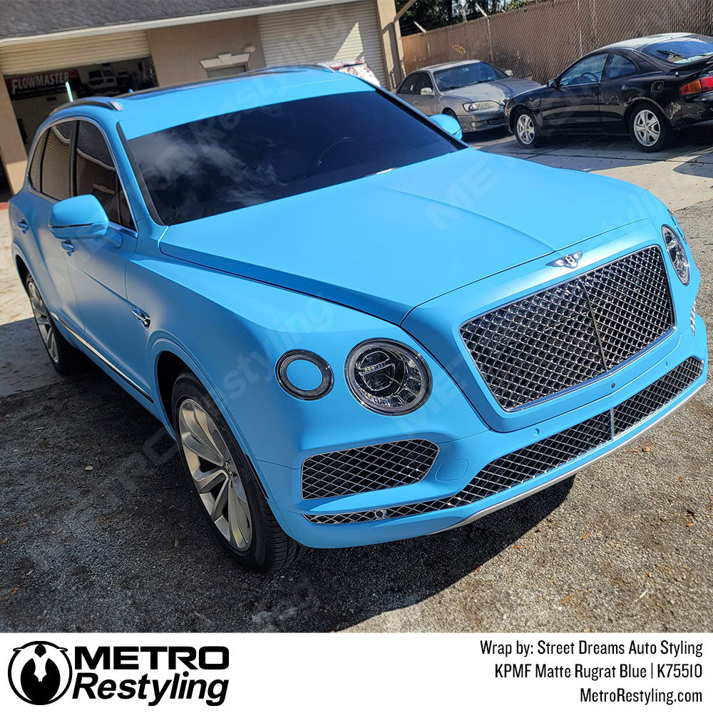 KPMF Matte Rugrat Blue Bentley Vinyl Wrap