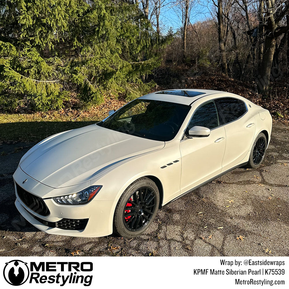 Matte Siberian Pearl Maserati Ghibli Vinyl Wrap