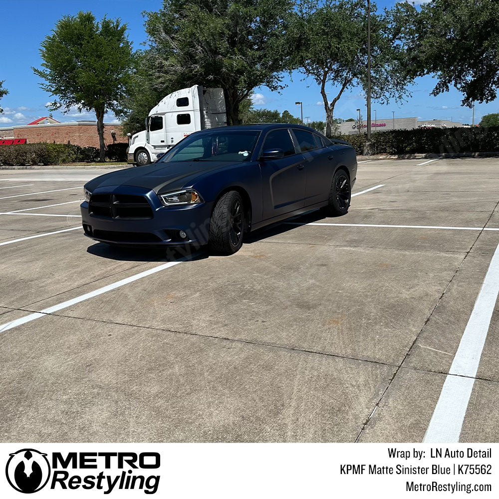 KPMF Matte sinister blue dodge charger Vinyl wrap