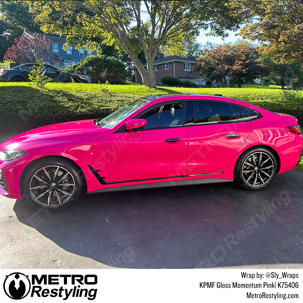 KPMF Momentum Pink BMW 5 Series Vinyl Wrap