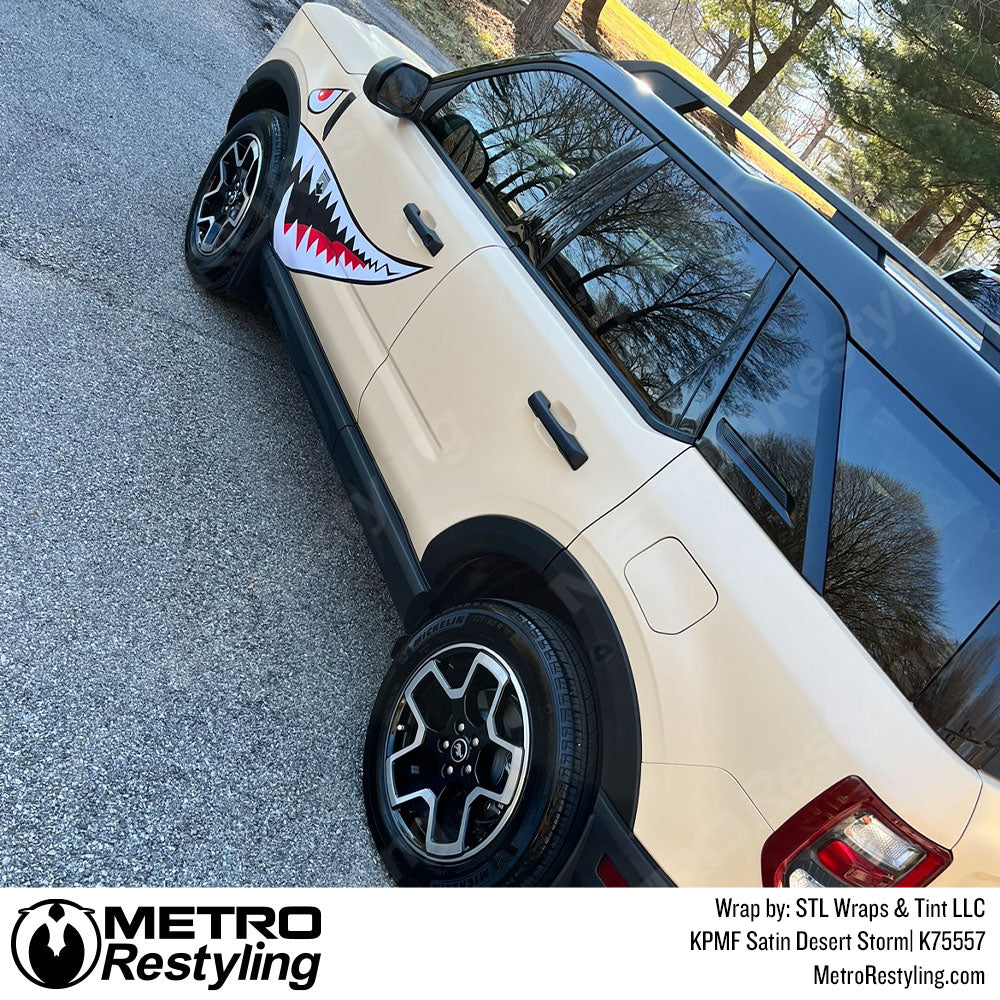 Satin Desert Storm Ford Bronco Vinyl Wrap