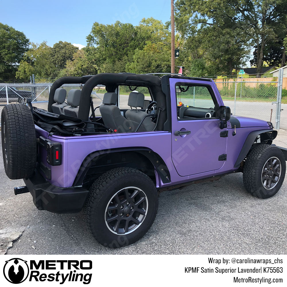 KPMF Satin Superior Lavender Jeep Wrangler Vinyl Wrap