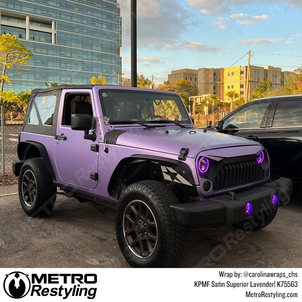 KPMF Satin Superior Lavender Jeep Wrangler Vinyl Wrap