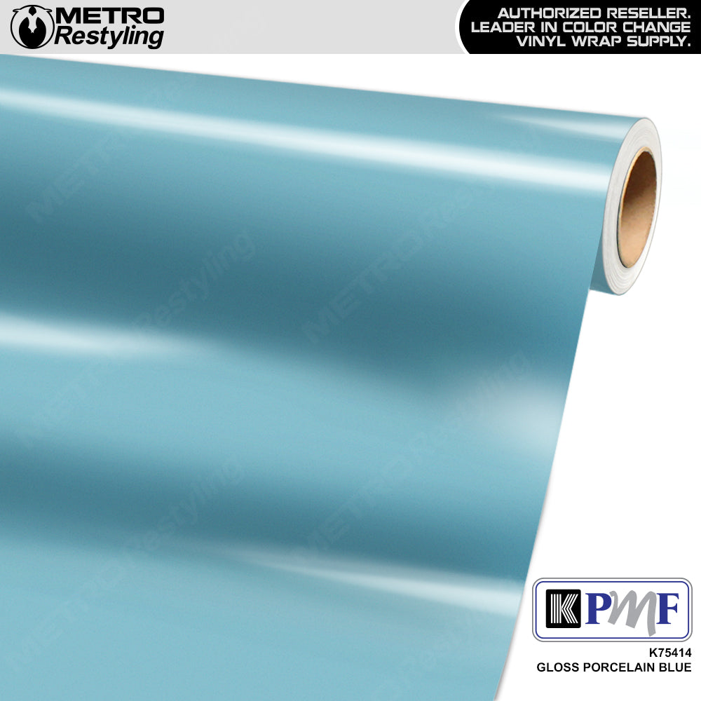 KPMF K75400 Gloss Porcelain Blue Vinyl Wrap | K75414
