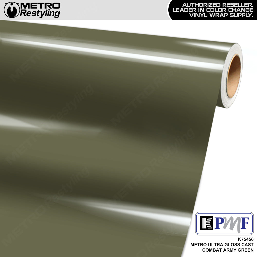 KPMF K75400 Ultra Gloss Cast Combat Army Green Vinyl Wrap
