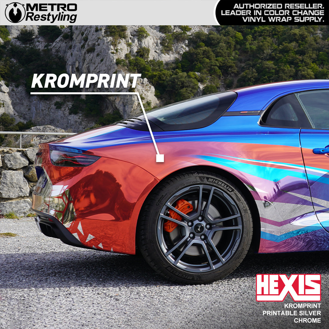 Chrome printable silver chrome