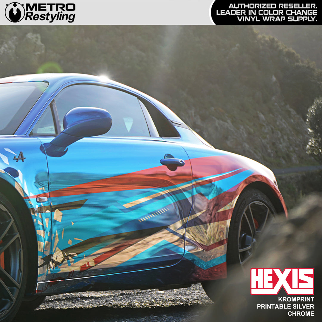 Silver Printable Chrome wrap