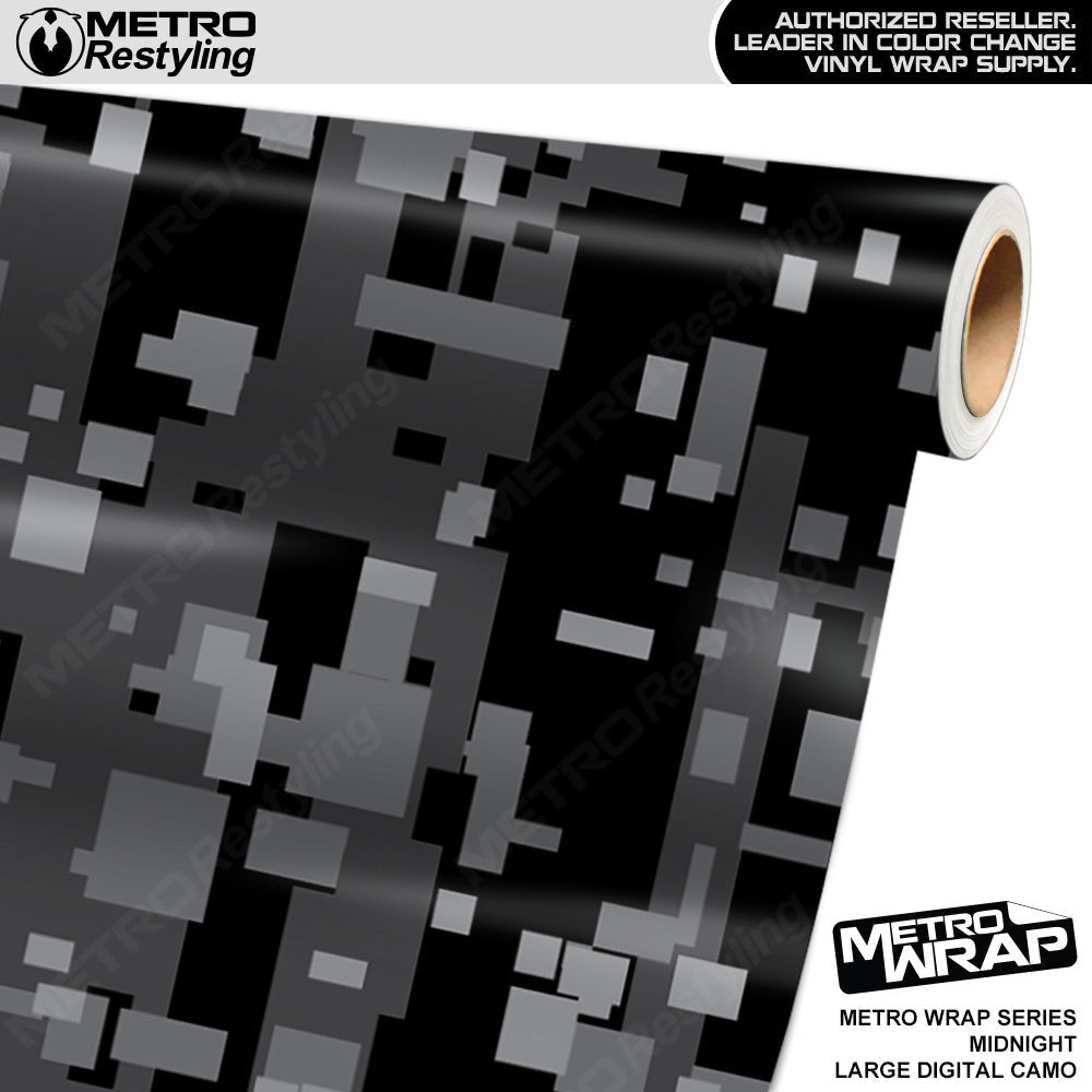 Metro Wrap Large Digital Midnight Camouflage Vinyl Film - Avery Dennison Film - Satin Finish | BLOWOUT STOCK | (5 sq ft) | 462539