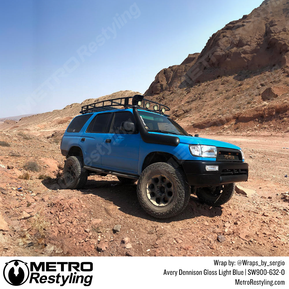 Gloss Light Blue Toyota Wrap
