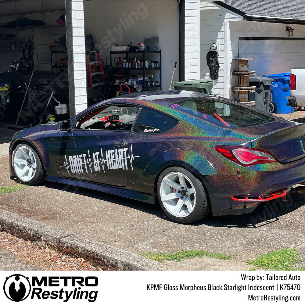 Gloss Morpheus Black Starlight Iridescent Vinyl Wrap