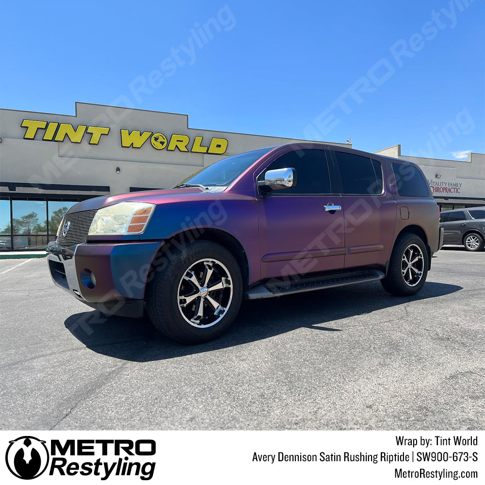 Satin Rushing Riptide Vinyl Wrap